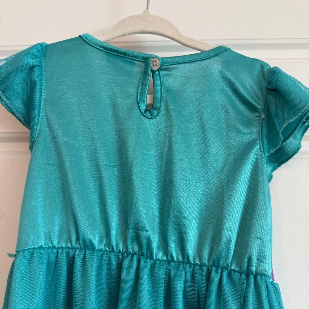 Vintage Y2K Disney Princess The Little Mermaid Ariel Nightgown 5T PJ dress tutu - Picture 5 of 6